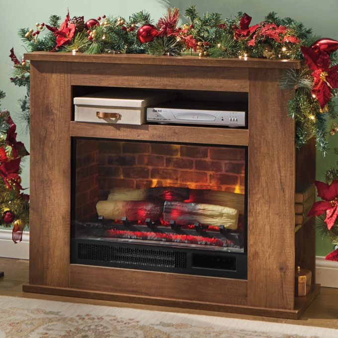 Side-Storage Fireplace, , large