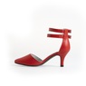 Camlo Women's Pump with Double Ankle Strap in Lots of Colors, Lipstick Red, large