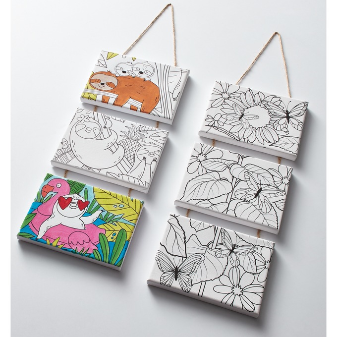 Art 101 DIY Hanging Canvas Wall Art Set, , large