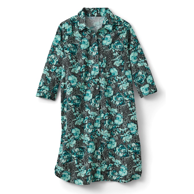 Printed Flannel PJs or Nightshirt, , large