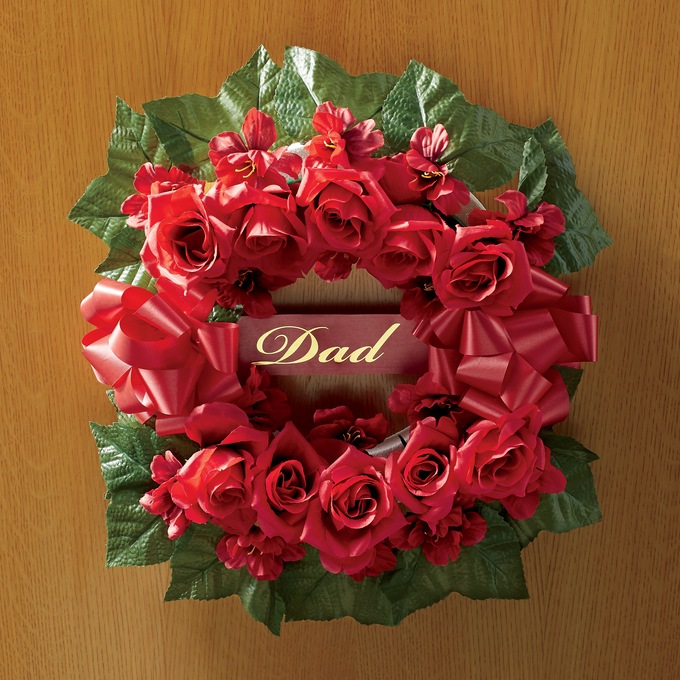 Memorial Rose Wreath, , large