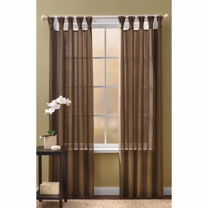 Textured Knotted Tab Top Single Panel, , large