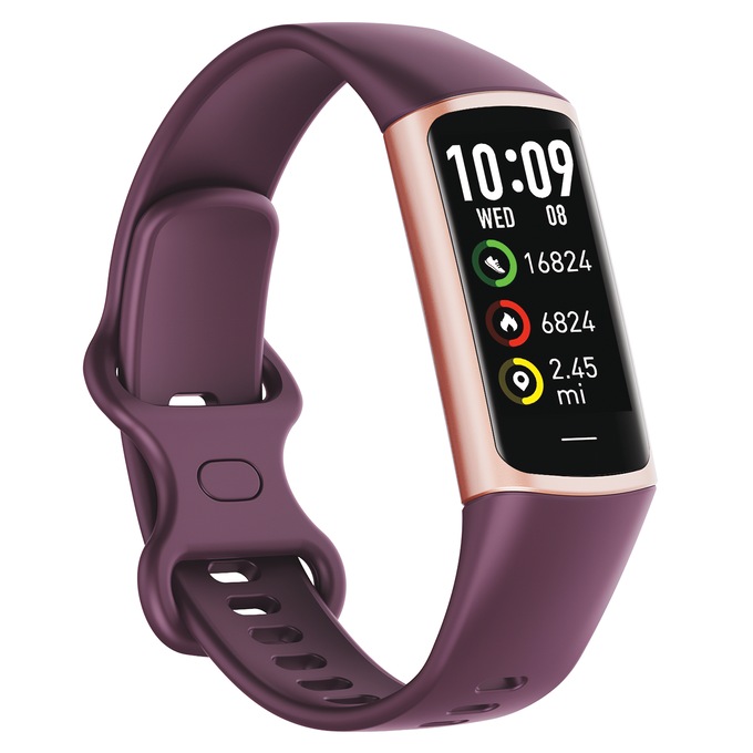 IG Slim Water-Resistant Smart Activity Tracker, Wine, large