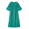 Short-Sleeve Snap-Front Duster with Pockets, , large