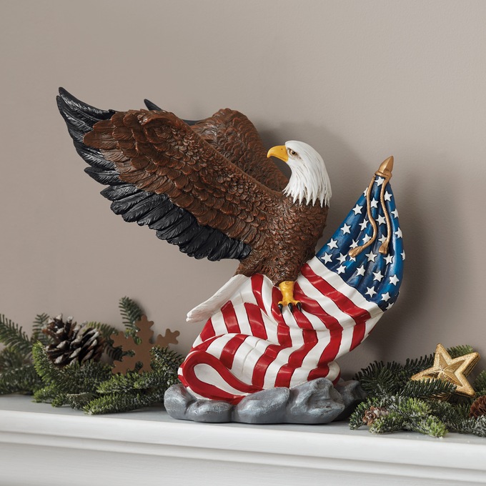 Land of the Free Eagle Figurine, , large