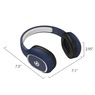 Core Innovations Wireless Bluetooth Headphones, Navy, large