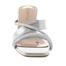 Classique Glitter Rope Slide Sandal with Mini Rhinestones and Chunky 2.5" Heel, , large
