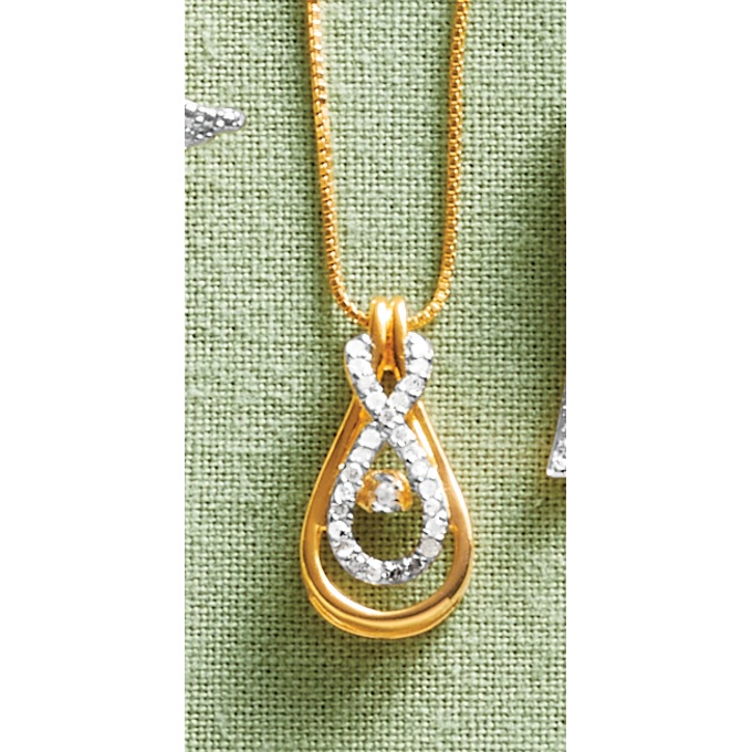 Diamond Pulse Infinity Pendant, , large