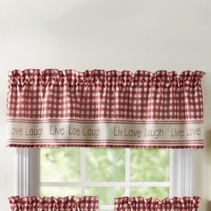 Gingham Stitch Valance, , large