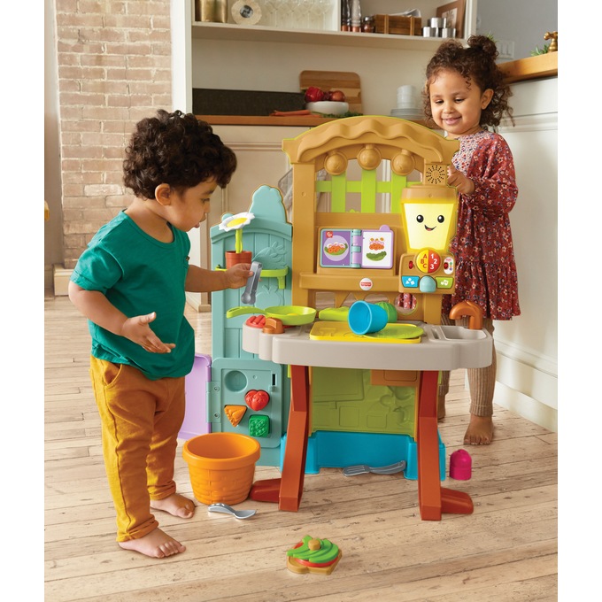 Fisher Price Laugh And Learn Grow The Fun Garden To Kitchen Playset Montgomery Ward
