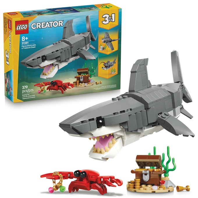 LEGO Creator Fierce Shark with a Treasure Chest, Multi, large