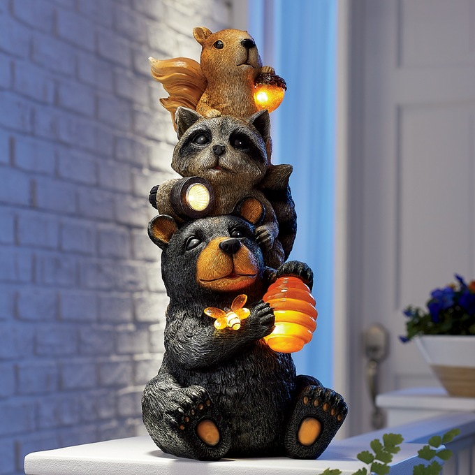 Woodland Solar Animal Stack, , large