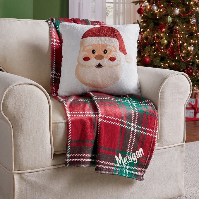 Novelty Plush Throw and Pillow Set, , large