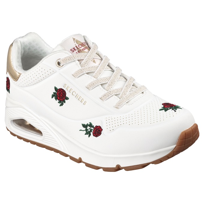 Skechers Uno Champagne and Roses Shoe with Air-Cooled Memory Foam, , large