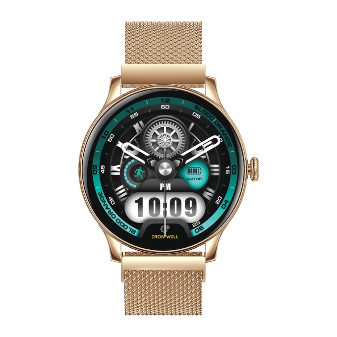 IG Round Smartwatch, Gold, large
