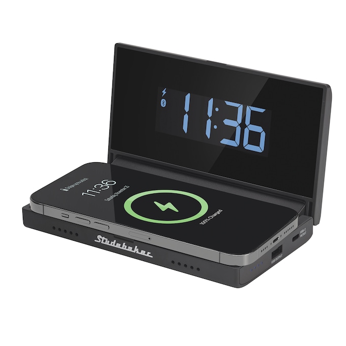 Studebaker 4-in-1 Charging Clock, , large