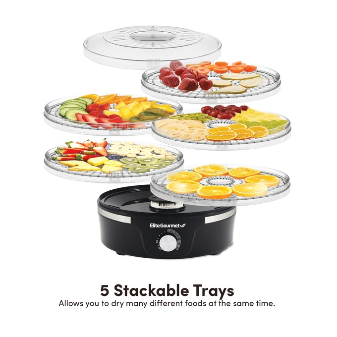 Elite Gourmet Adjustable Height Dehydrator, , large