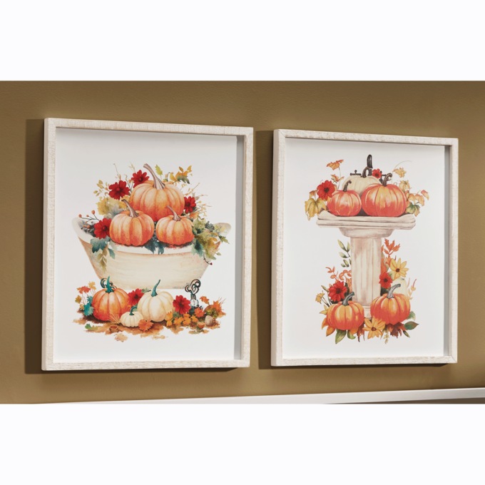 Set of 2 Harvest Bathroom Art, , large