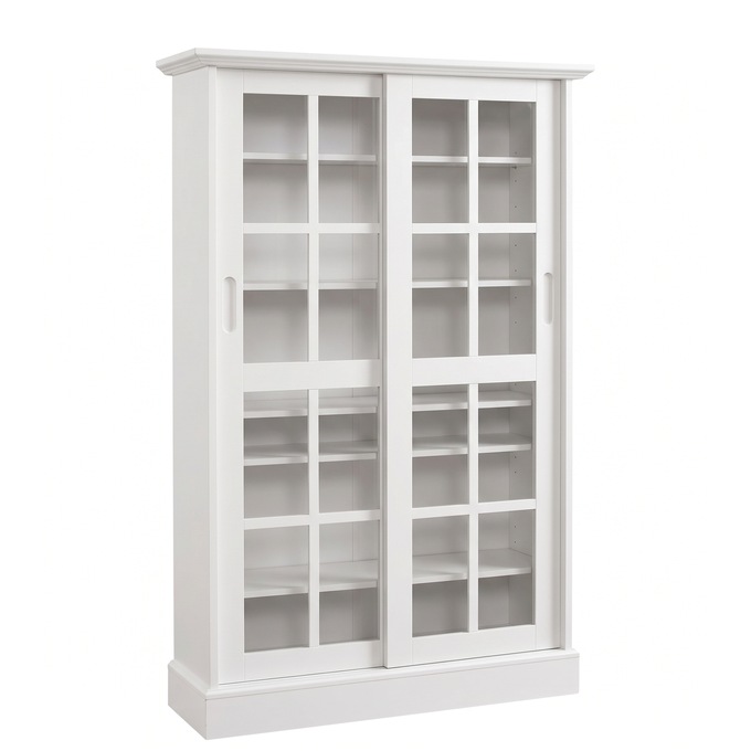 Merrick Sliding-Door Media Cabinet, , large