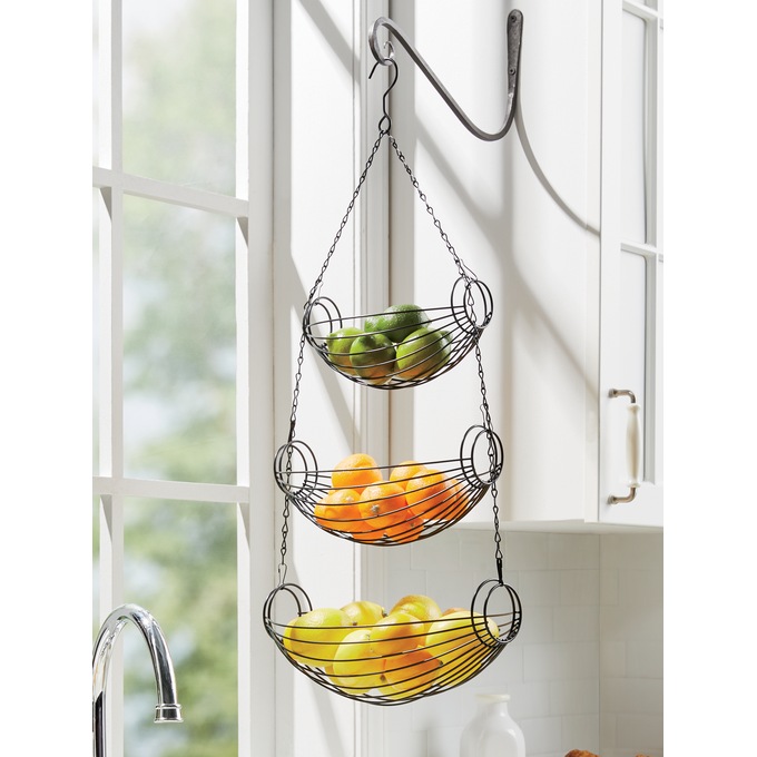 3-Tier Oval Hanging Baskets, , large