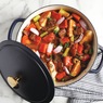 Sur La Table Millau 5.5-qt. Enameled Cast Iron Dutch Oven with Lid, Matte Marine, large