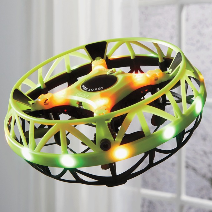 Spiral Star Glow-in-the-Dark Stunt Drone, , large