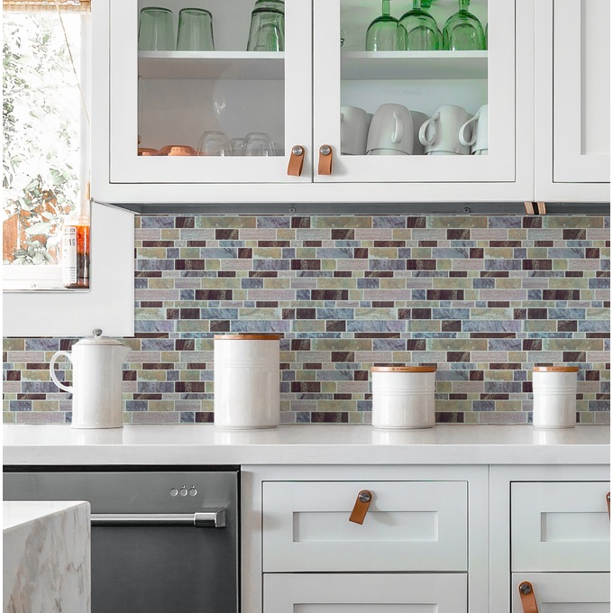 Roommates Peel and Stick Back Splash Tiles, , large