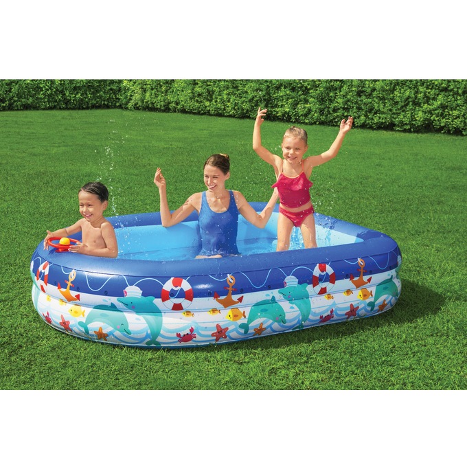 Bestway H2O-GO Sea Captain Pool with Sun Shade, , large