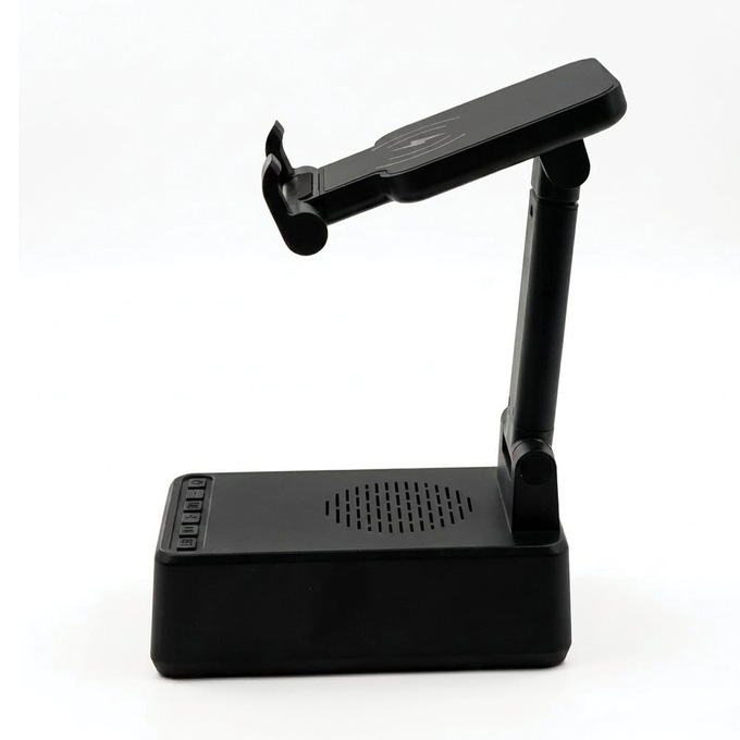 Speaker/Clock Phone Holder with Wireless Charging, , large