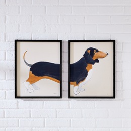 Freddy Daschund 2-Piece Wall Art Set, , large