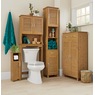 Bamboo-Finish Toilet Paper Holder, , large