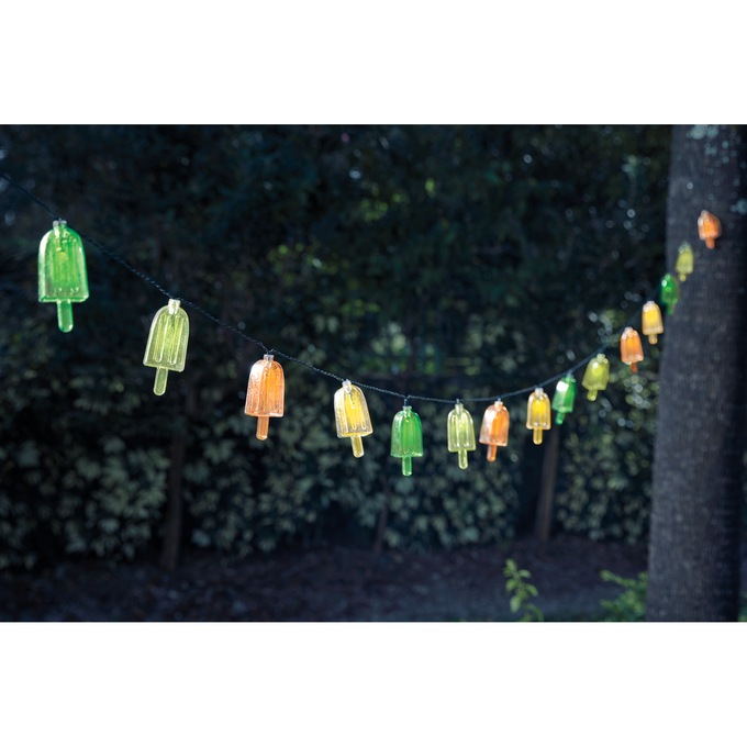 Set of 15 Solar Novelty String Lights, , large
