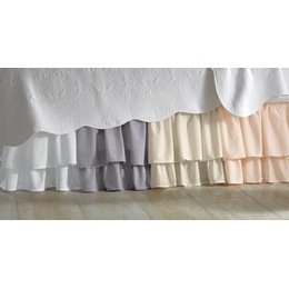 Cottage Voile Bedskirt, , large