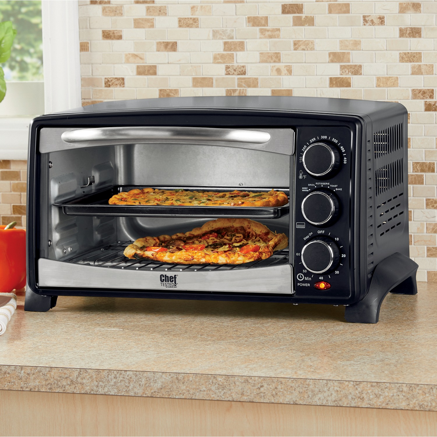 Chef Tested 6 Slice Toaster Oven With Rotisserie By Montgomery Ward Montgomery Ward