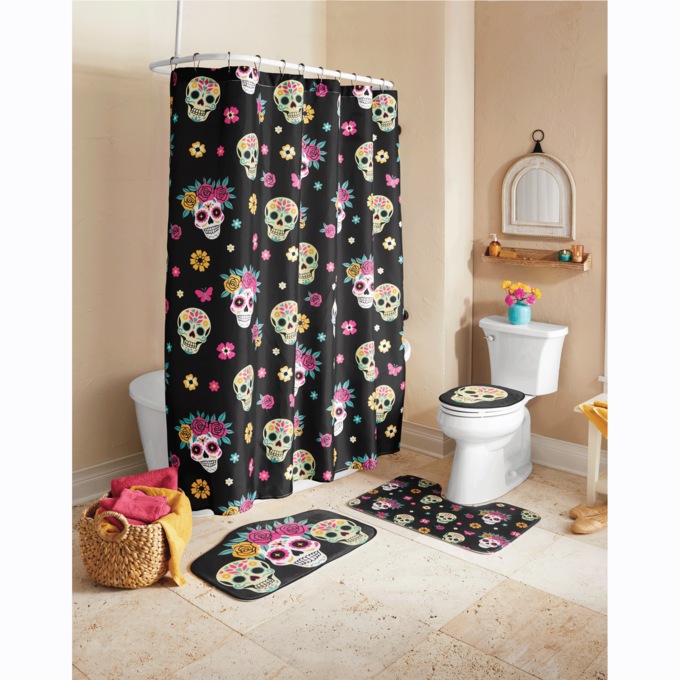 Day of the Dead Bath Set, , large