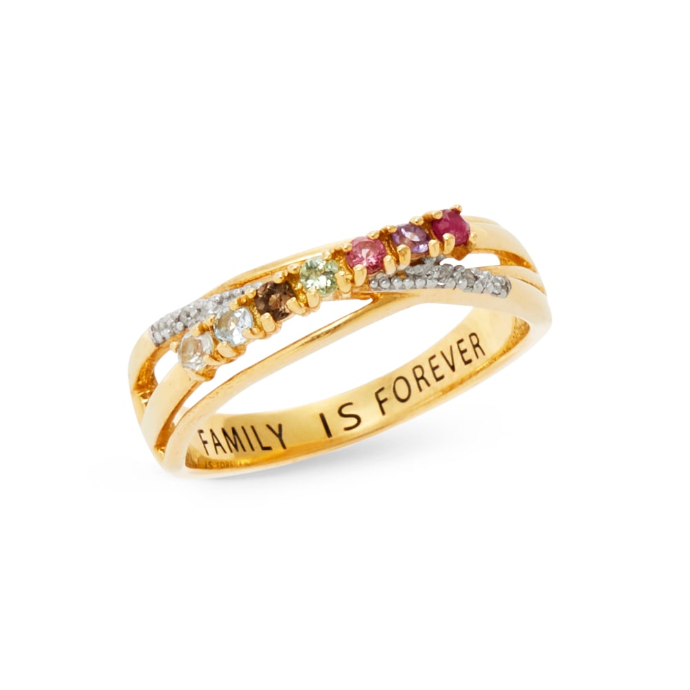 Birthstone/Family Crossover Ring, , large
