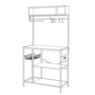 Wakefield Powered Bakers Rack, Walnut Black, large