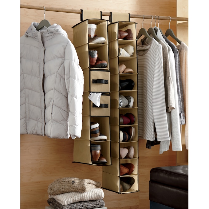 6-Tier Hanging Storage with 2 Drawers, , large