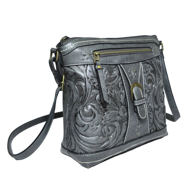 Baldwin Women's Crossbody, Charcoal, large