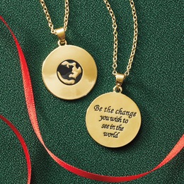 Be the Change World Pendant, , large