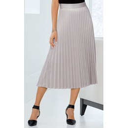 Peri Pleated Skirt, Ash Rose, large