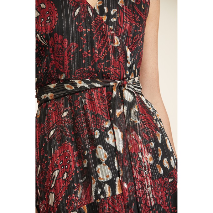 Birgeta Faux-Wrap Maxi Dress, , large