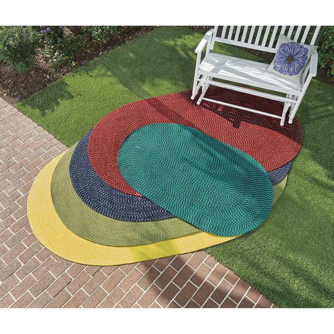 Indoor/Outdoor Sunny Braided Rug, , large