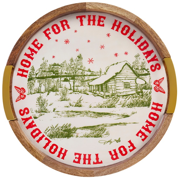 Dolly Parton Holly Dolly Christmas Lazy Susan, , large