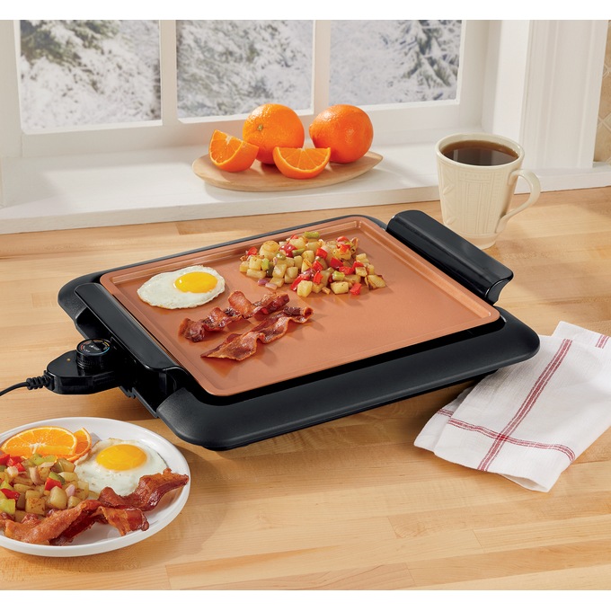Smokeless Electric Grill with Griddle Plate by Gotham Steel - As Seen On TV, , large