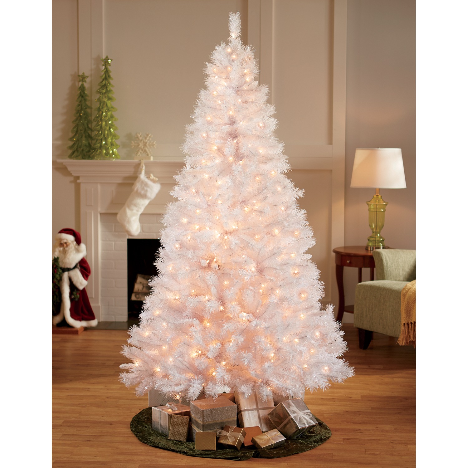 Prelit White Christmas Tree Montgomery Ward