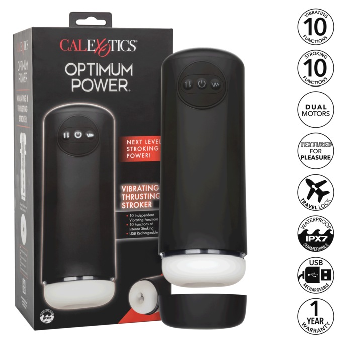 Optimum Power: Vibrating And Thrusting Stroker By Calexotics, , large