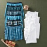 Men's 6-Pack of Hanes Undershirts and PJ Boxer Shorts, , large