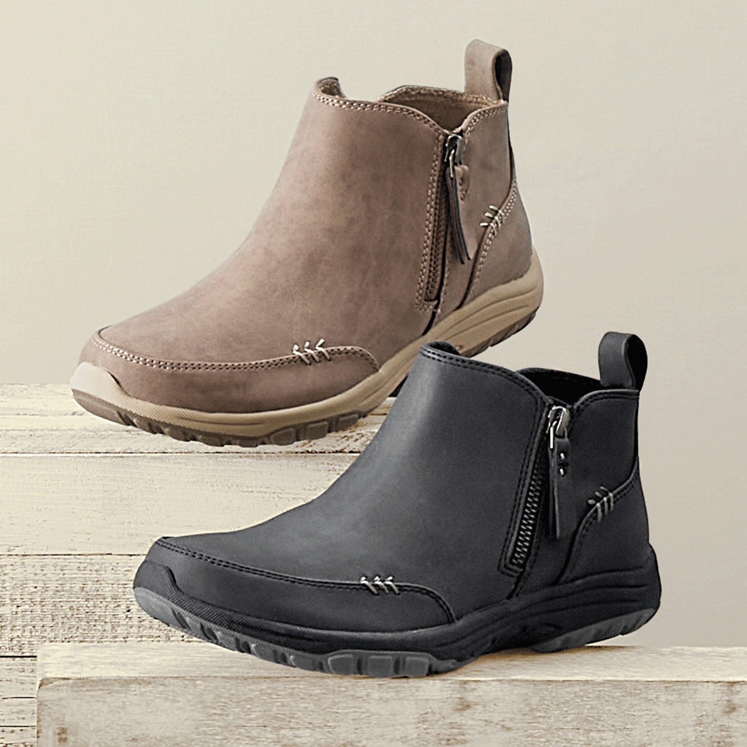 Skechers relaxed fit 2025 suede ankle boots