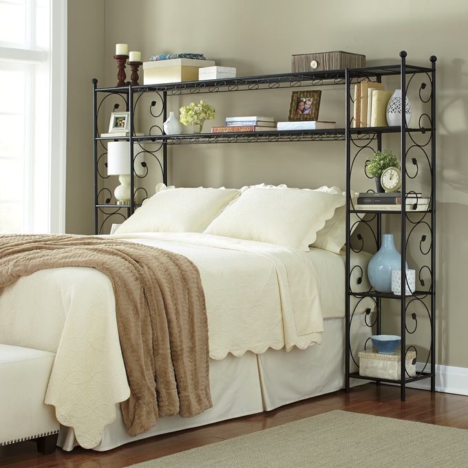 Leaf Scroll Headboard Shelving Montgomery Ward Elgin fsc certified wooden bed frame with shelf headboard in white uk single. leaf scroll headboard shelving